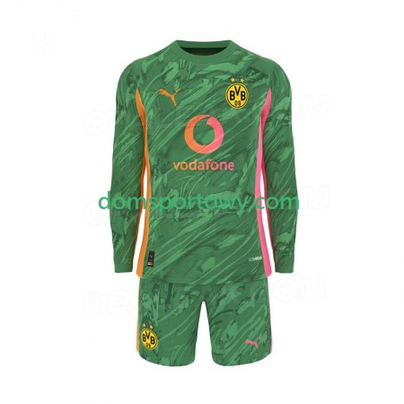 Koszulka Borussia Dortmund Bramkarska Dziecięcy Domowe Koszulki Piłkarskie 2025-2026 Długi Rękaw